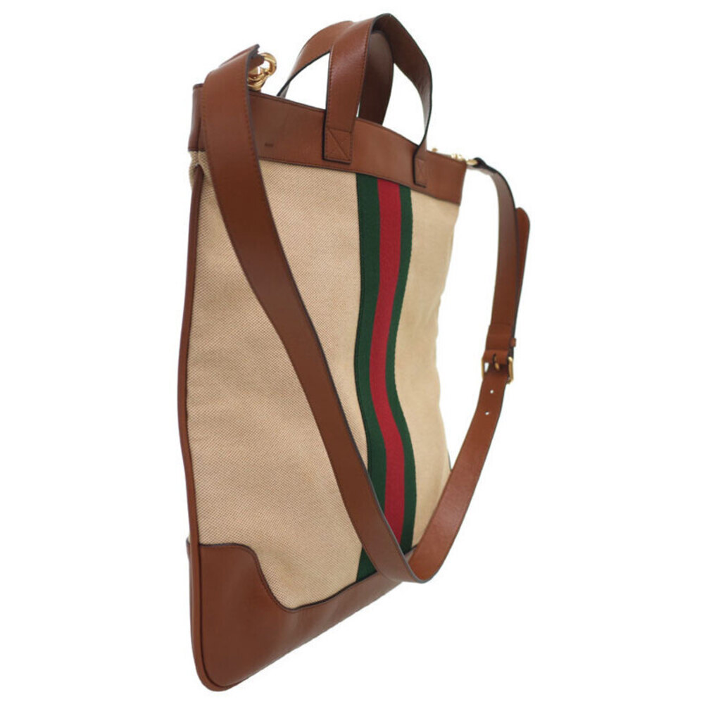Gucci Brown GG bag Tan Sherry signature canvas Shoulder Supreme web